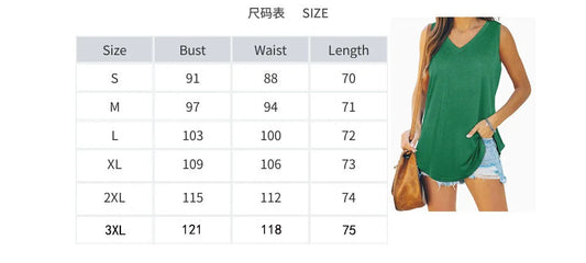 1pcs Summer Women Sleeveless Solid Color Vest T-shirt Lady Vintage V-neck Tank Tops Girls Streetwear Sexy Tee Women's clothing
