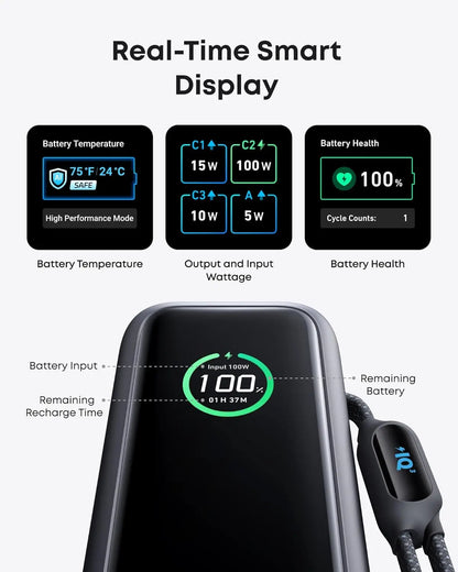 Anker 25000mAh Laptop Power Bank with 3x 100W USB-C Ports