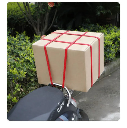 NewElastic Binding Tape Binding Tape Hook Elastic Rope Rubber Band Motorcycle Rear Shelf Bicycle Car Transportation Luggage Rope