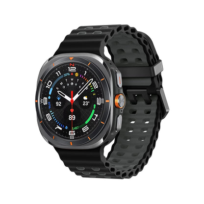 Marine Band For Samsung Galaxy Watch ultra Strap 47mm Accessories Two color Sport silicone Bracelet Galaxy Watch 7 ultra Straps