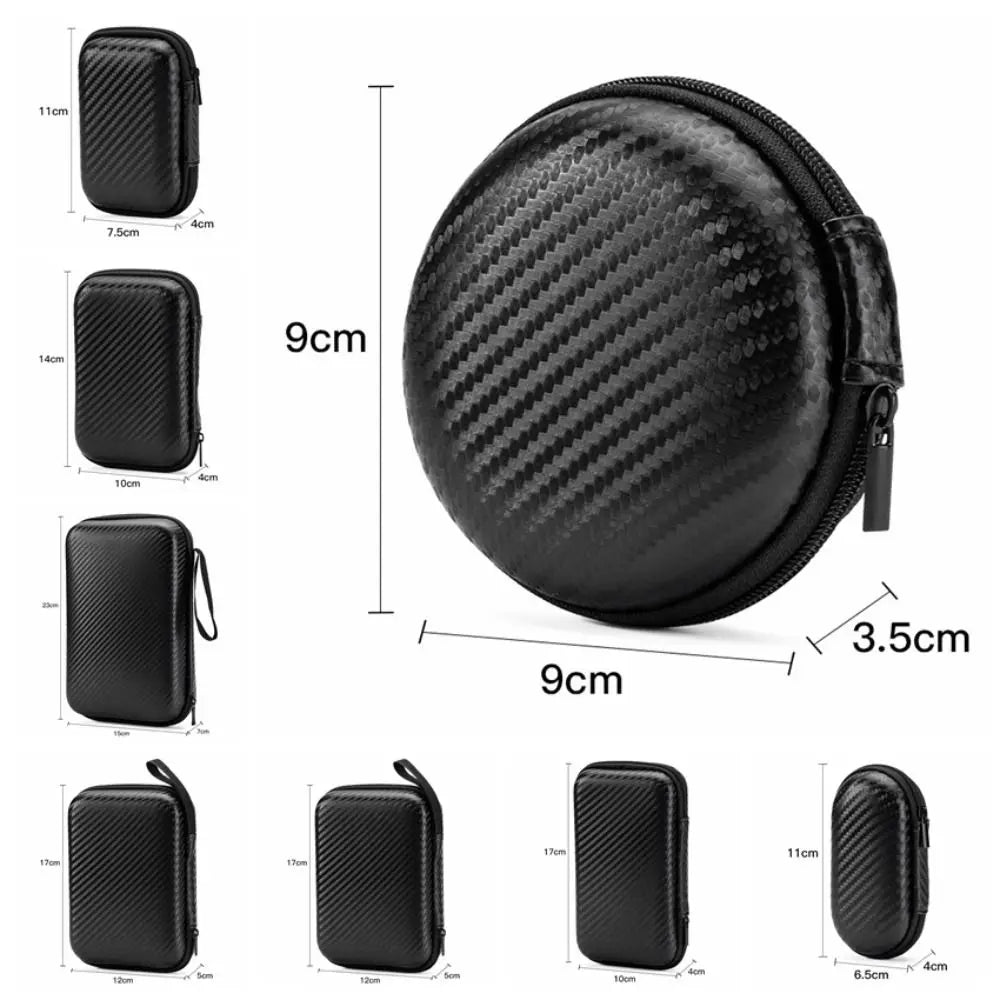 Portable EVA Phone Charger Shaver Zipper Bag Protection Case Hard Disk Data Cable Headphone Storage Pocket Pouch