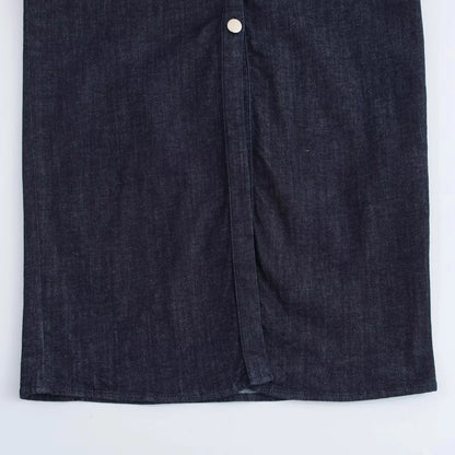 Women’s Denim Midi Dress – Casual A-Line Summer Look