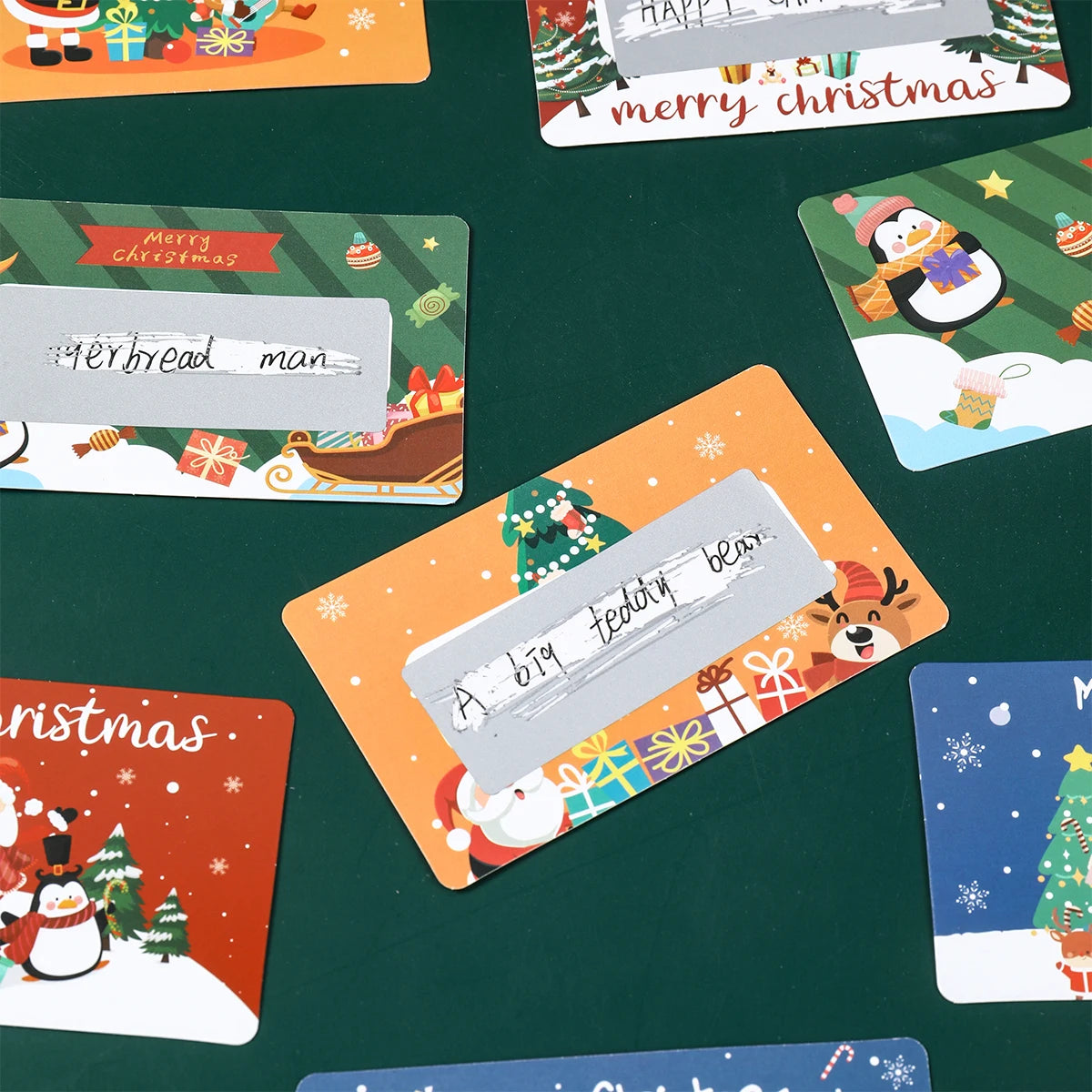 Christmas Scratch Cards Merry Christmas Decorations for Home 2025 Navidad Natal DIY Surprise Gifts Xmas Ornament New Year 2026