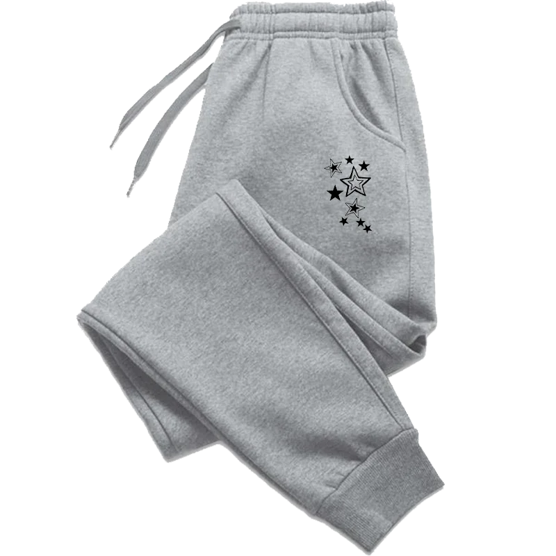 Clothes for Women Stars Print Pant Slacks Woman Clothing White Pants Women's Training Pants Trousers Womens Sweatpants Summer