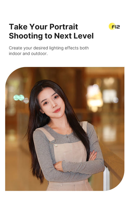 Ulanzi F12 Mini Camera Flash Speedlite GN12 6500K Standard Hot Shoe Mount for Sony Canon Nikon Panasonic Olympus DSLR Camera