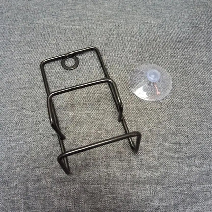 Houseeker Stainless Steel Drain Rack Suction Cup Cleaning Cloth Shelf Dish Drainer Sponge Holder Sink Kitchen Accessories
