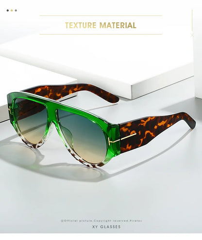 Fashion Pilot Sunglasses Women Brand Designer Large Frame Ins UV400 Ladies Shades Glasses