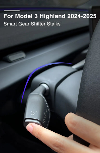 Catronics For Tesla Model 3 Highland Gear Shift Turn Stalks Gear Shifter Lever Signal Wiper Handle Shift Lever Car Accessories