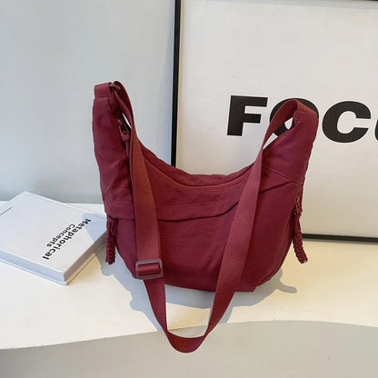 High-Capacity Nylon Crossbody Shoulder Bag for Women