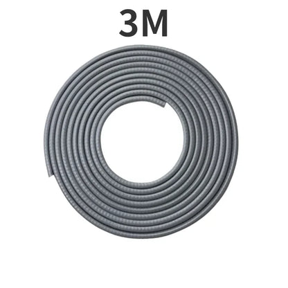 2/3/5M Car Door Anti Collision Strip with Steel Disc Bumper Trim Edge Scratch Protector Strip Sealing Guard Styling Car Decor