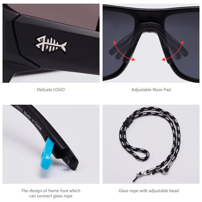 Bassdash Polarized Sports Sunglasses for Men Women Fishing Driving Hiking UV400 with Lightweight TPX Unbreakable Frame