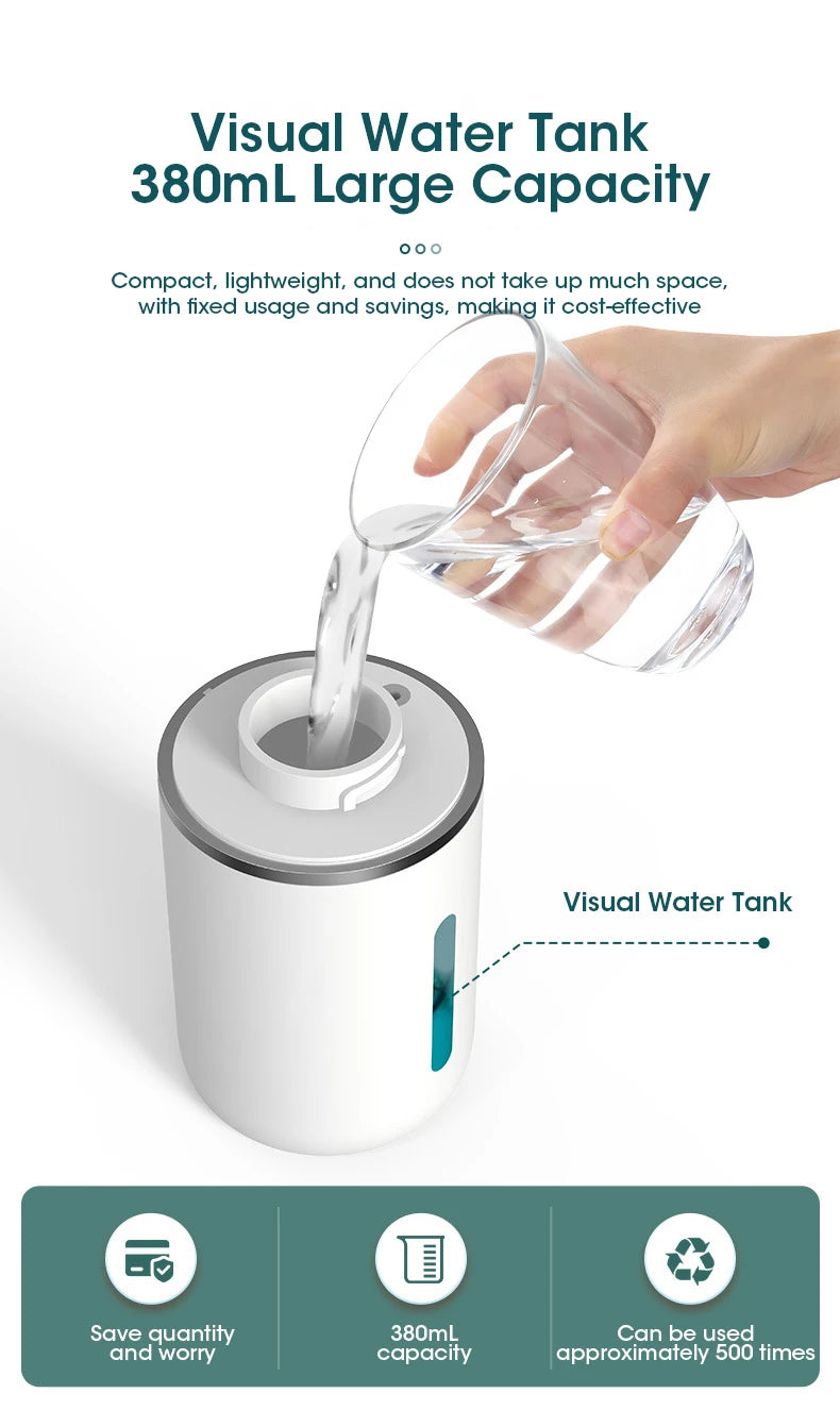 Automatic Soap Dispenser Touchless Foaming Soap Dispenser 380ml USB Rechargeable Electric 4 Level Adjustable Foam Soap Dispenser