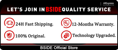 BSIDE Professional Digital Clamp Meter U6 Fork 600A Ammeter Pliers T-RMS DC AC Current OpenJaw Electrical Tester Auto Multimeter