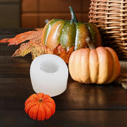Pumpkin Silicone Molds 3D Pumpkin Maple Leaves Cookie Molds Candle Making Kit Fall Decor Making Accessories for Crafting Baking