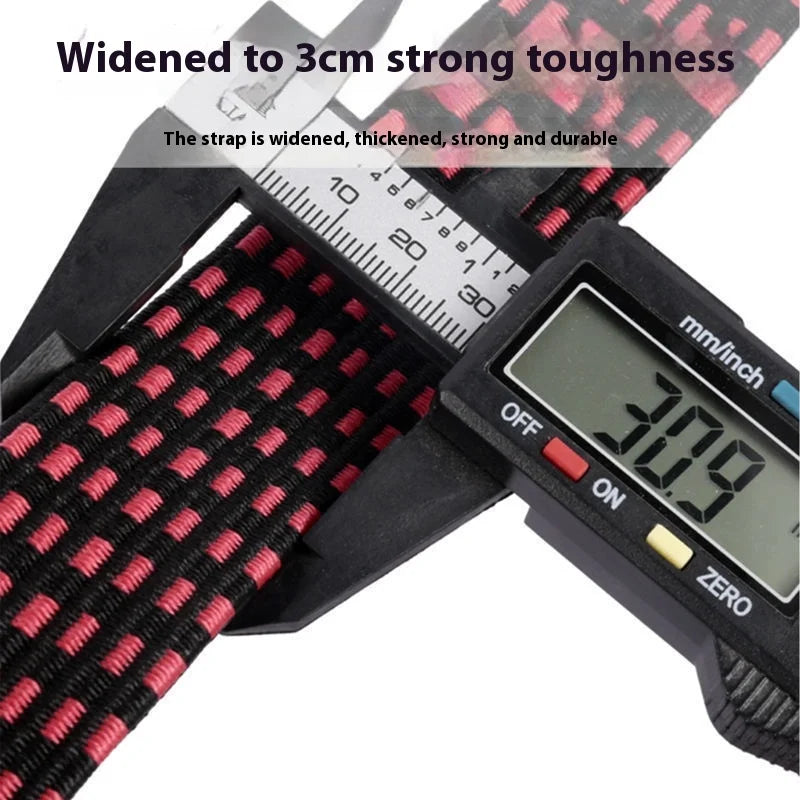 NewElastic Binding Tape Binding Tape Hook Elastic Rope Rubber Band Motorcycle Rear Shelf Bicycle Car Transportation Luggage Rope