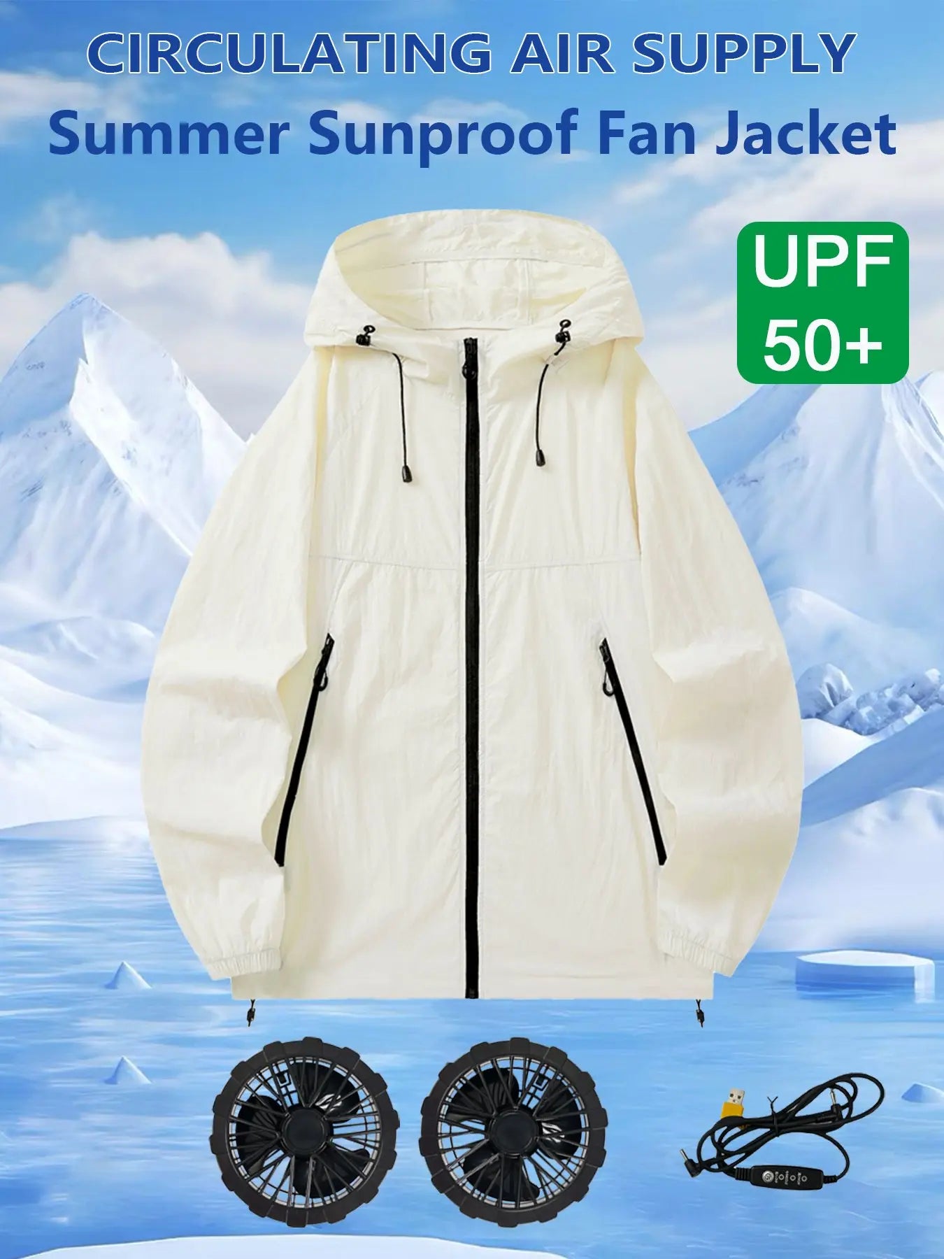 Summer Cooling Vest for Couples Ice Jacket Heat Resistant Fan Air Conditioner Clothes Breathable Outdoor Sleeveless Workwear