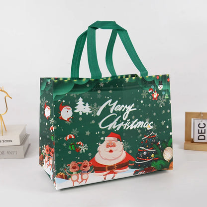 Christmas Gift Bag Santa Claus Snowman Candy Gift Packaging Bag 2024 Merry Christmas Party Home Decor Navidad Noel 2025 New Year