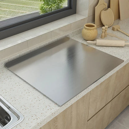 Stainless Steel Folding Cutting Board – Double-Sided, L-Shaped