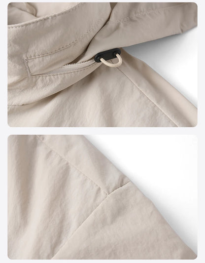 SIMWOOD Lightweight Hooded Jacket – Men’s Oversized Spring/Summer Coat
