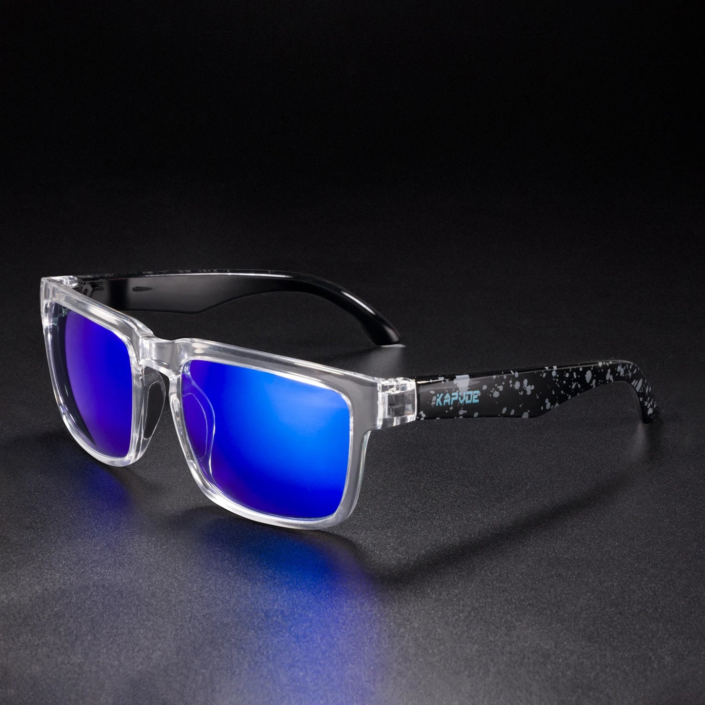 Kapvoe Men Polarized Sunglasses Fashion Cool Fishing Glasses Sliver Sports Cycling Bicycle Eyewear Bike UV400 MTB Road Driving