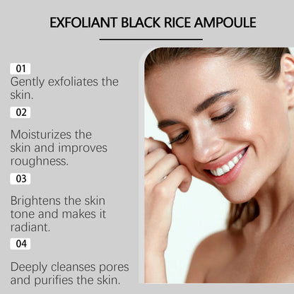 OceAura Exfoliating Facial Serum for Cleaning Pores Remove Dead Skin Blackhead Remover Oil Control Exfoliant Rice Ampoule 100ml