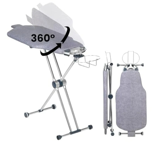 Dazzl 360° Dual-Sided Iron Board - Torso-Shaped Ironing Board Full Size with 8-Level Adjustable Height Rotatable and Detachable