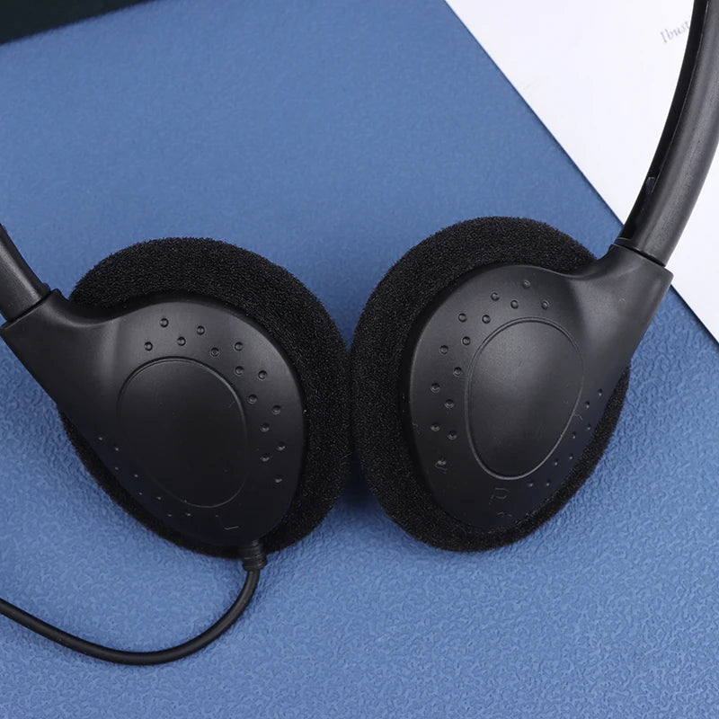 3.5mm Universal Wired Computer Headphone No Microphone Gaming Headset Noise Canceling Sport MP3 Earphone Wired Stereo Headset