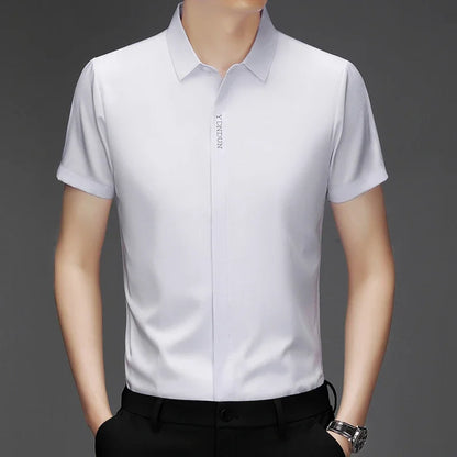 Men’s Business Casual Wrinkle-Resistant Dress Shirt – All Season