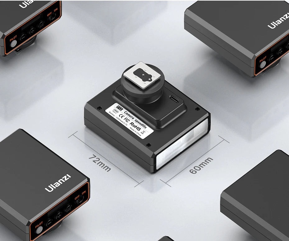 Ulanzi F12 Mini Camera Flash Speedlite GN12 6500K Standard Hot Shoe Mount for Sony Canon Nikon Panasonic Olympus DSLR Camera