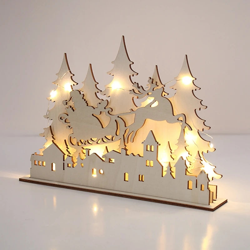 DIY Christmas Tee Wooden Ornament Christmas Decoration for Home 2025 Pendant Xmas Ornaments Navidad Natal New Year Gift 2026