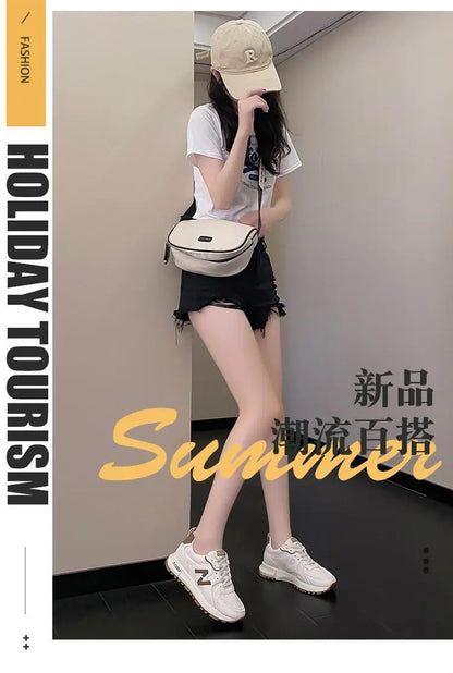 Sports Shoes for Women 2024 Spring New Super Hot Versatile Anti slip Casual Women's Shoes Soft Sole Running Little White Shoes