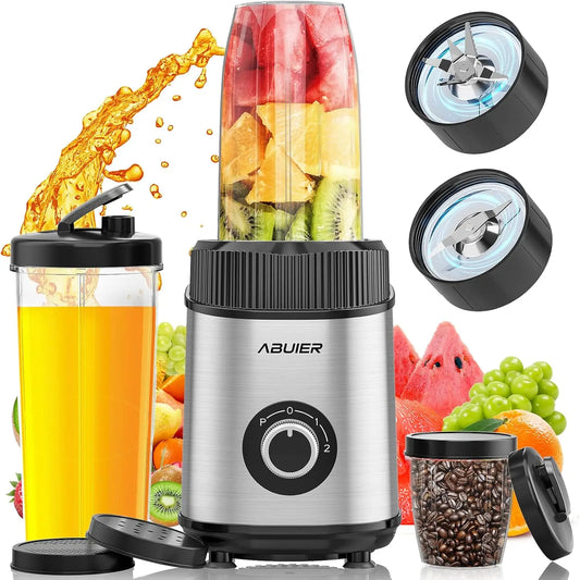 1200W Personal Smoothie Blender – 13-Piece Set with To-Go Cups & Multi-Speed Control