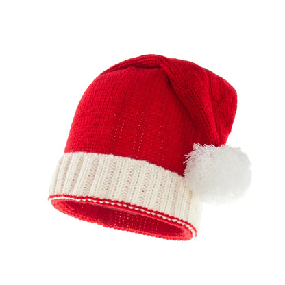 2025 Knitted Christmas Hats Cute Pompom Adult Kids Soft Beanie Hat New Year Party Kids Gift Navidad Noel Christmas Decoration