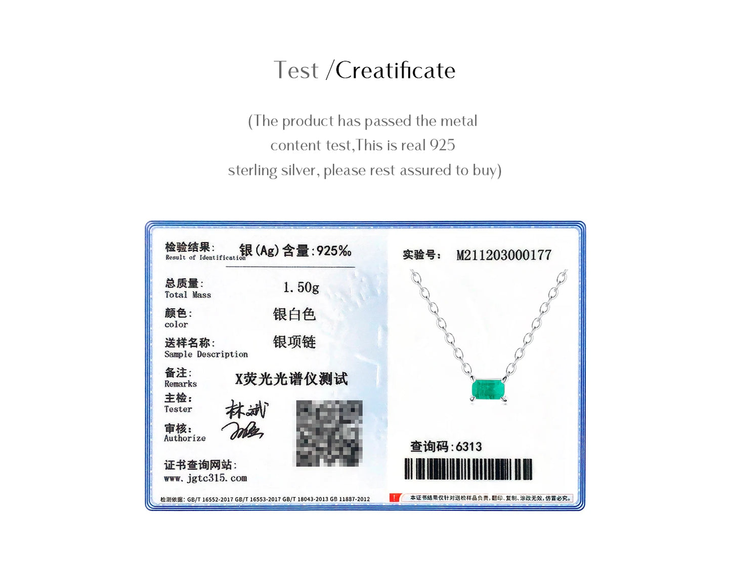 Modian Authentic 925 Sterling Silver Green Tourmaline Necklace Pendant for Women Fashion Bijoux Wedding Statement Jewelry Gifts