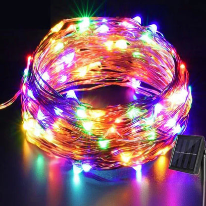LED Solar Powered String Lights Copper Wire 8 Modes Solar Fairy Lights Outdoor Waterproof for Garden, Patio, Party, Christmas