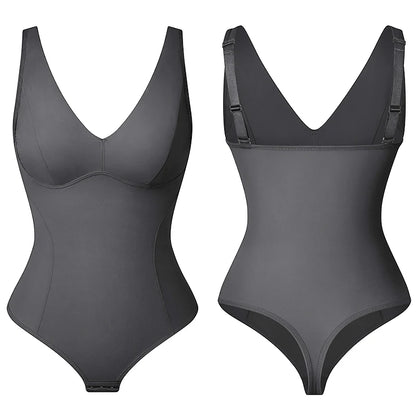 Women's Shapewear Bodysuit with Built-in Bra & Tummy Control