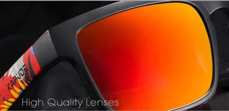 Kapvoe Men Polarized Sunglasses Fashion Cool Fishing Glasses Sliver Sports Cycling Bicycle Eyewear Bike UV400 MTB Road Driving