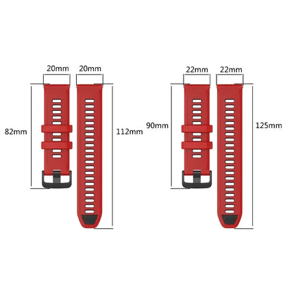 20mm/22mm Silicone Soft Strap For Garmin Active/Vivoactive 6 5/Venu 3 Sq/Forerunner 570 165 265 Band For Amazfit/HUAWEI Bracelet