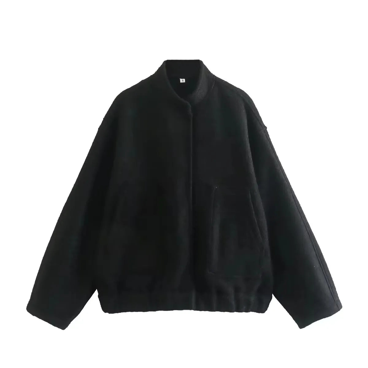Women's Winter Casual Pocket Jacket – Solid Color, Cozy & Stylish | TRAFZA