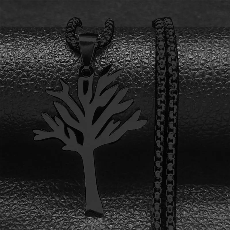 New Personalized Stainless Steel Tree Of Life Pendant Necklace Jewelry Accessories For Men And Women Jewelry Gifts Wholesale