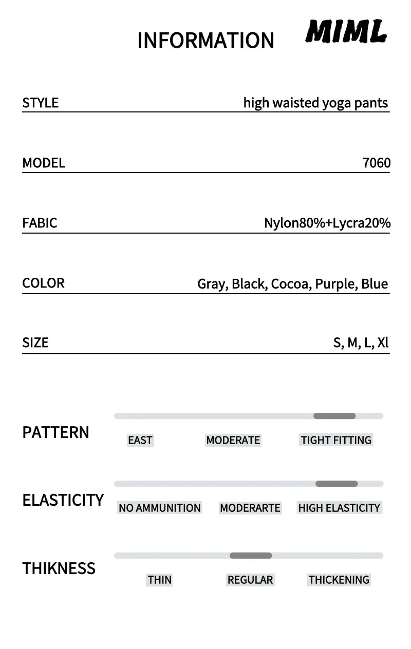 Women's High Waisted, Tight Fitting, Sexy Peach Hip Lifting Yoga Pants, Gym Exercise, Running, Pilates, Leggings Yoga Pants