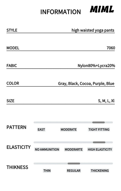 Women's High Waisted, Tight Fitting, Sexy Peach Hip Lifting Yoga Pants, Gym Exercise, Running, Pilates, Leggings Yoga Pants