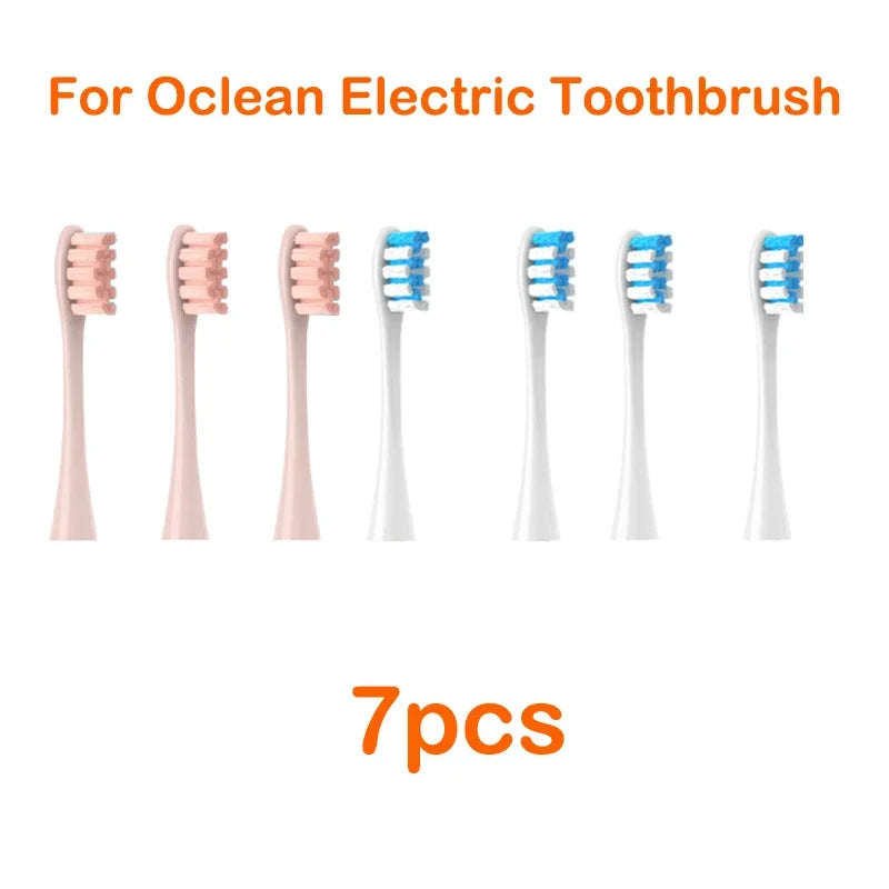 Brush Heads For Oclean Flow/X/ X PRO/ Z1/ F1/ One/ Air 2 /SE Soft Sonic Toothbrush Vacuum DuPont Bristle 7pcs Replacement Heads