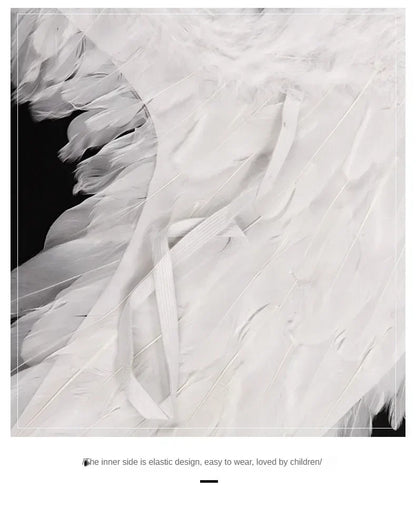 White Angel Feather Wings Festival PartyDecoration Props Scene Decoration Children Adult VictoriasSecret Fashion ShowPerformance