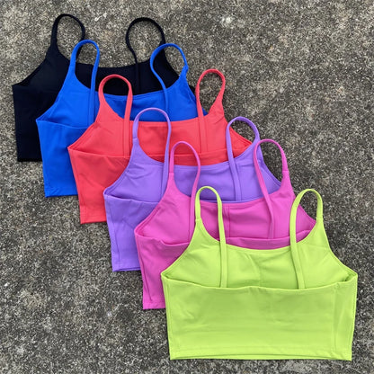 High-Support Sports Bra for Women - Backless, Removable Pads & Breathable