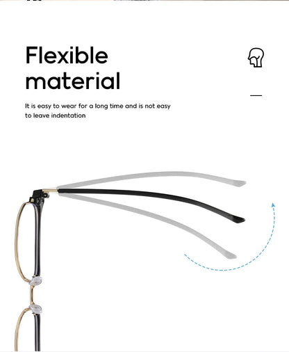 XJiea 2024 Photochromic Anti-blue Light Glasses Men Fashion Rectangle Semi Rimless Eyewear For Women Office Computer Goggle