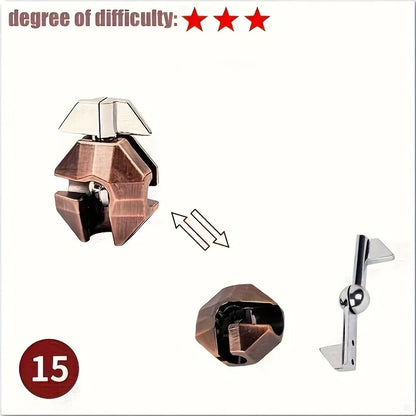 A classic intellectual metal puzzle toy, a difficult educational game toy for Christmas, Thanksgiving and birthday gifts