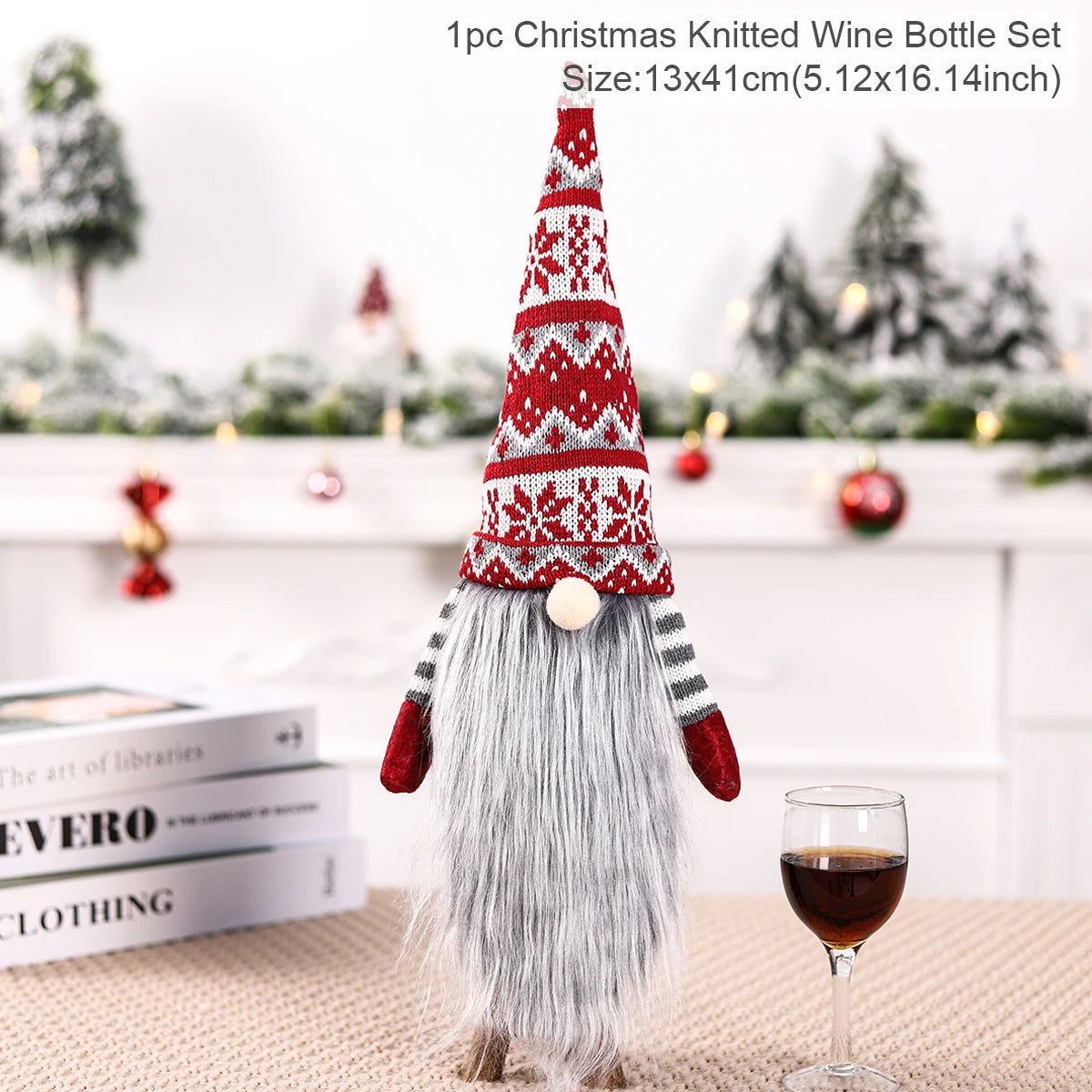 Christmas Wine Bottle Cover Merry Christmas Decorations For Home 2025 Navidad Noel Natal Ornaments Xmas Gift Happy New Year 2026
