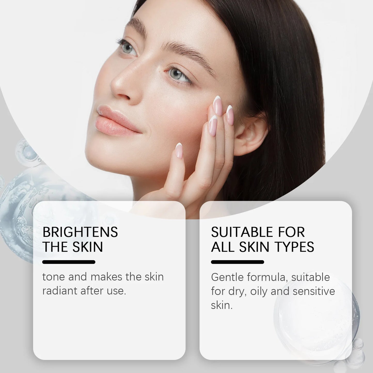 OceAura Exfoliating Facial Serum for Cleaning Pores Remove Dead Skin Blackhead Remover Oil Control Exfoliant Rice Ampoule 100ml