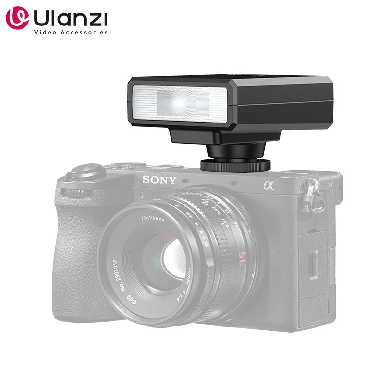 Ulanzi F12 Mini Camera Flash Speedlite GN12 6500K Standard Hot Shoe Mount for Sony Canon Nikon Panasonic Olympus DSLR Camera